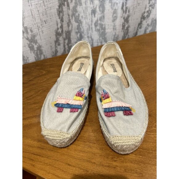 Soludos Espadrille Smoking Slipper Size 7 Pinata Summer Vacation Slip On - Picture 1 of 11